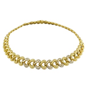 Van Cleef & Arpels 18k Gold Diamond Heart Necklace