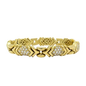 Bvlgari Bulgari Diamond 18k Gold Bracelet