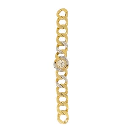 Vintage Diamond Watch Betteridge Curblink Chain Bracelet 14k Gold