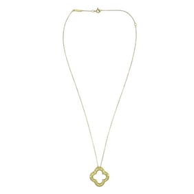 1998 Van Cleef & Arpels 18k Gold Alhambra Pendant Necklace