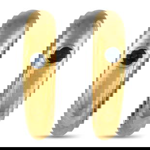 Cartier 18K Yellow Gold Sapphire Cufflinks CA18-051625: Cartier 18K Yellow Gold Sapphire Cufflinks CA18-051625