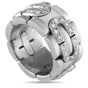 Cartier Panthere Maillon 18K White Gold Diamond Ring CA13-050825