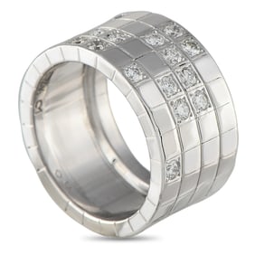 Cartier Lanieres 18K White Gold 0.75ct Diamond Ring CA24-061125