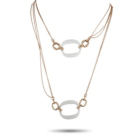 Damiani 18K Rose Gold Agate Necklace DM14-051625
