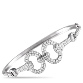 Exclusive 18K White Gold 1.85ct Diamond Bracelet ALB-15412
