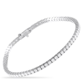 LB Exclusive 14K White Gold 3.25ct Lab-Grown Diamond Tennis Bracelet MF09-041725