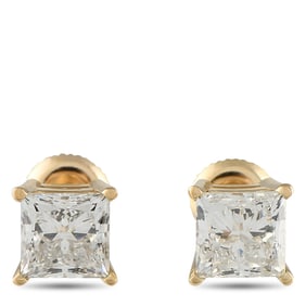 LB Exclusive 14K Yellow Gold 3.37ct Lab-Grown Diamond Earrings MF08-051525