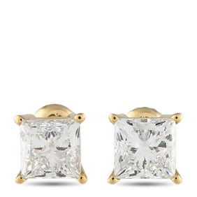 LB Exclusive 14K Yellow 3.80ct Gold Lab-Grown Diamond Earrings MF24-051525