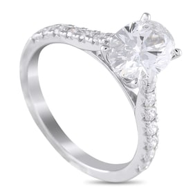 LB Exclusive 14K White Gold 2.05ct Lab-Grown Diamond Ring MF24-041725
