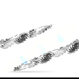 LB Exclusive Antique Platinum 1.80 ct Diamond and 4.00 ct Sapphire Bracelet MF37-040221: LB Exclusive Antique Platinum 1.80 ct Diamond and 4.00 ct Sapphire Bracelet MF37-040221