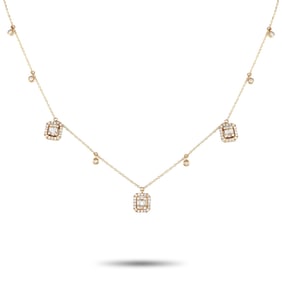 LB Exclusive 14K Yellow Gold 0.70ct Diamond Necklace NK01721-Y