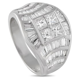 LB Exclusive Platinum 2.88ct Diamond Ring MF06-061325