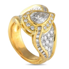 LB Exclusive 18K Yellow Gold 3.11ct Diamond Ring MF09-061325