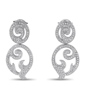 Tous 18K White Gold 1.75ct Diamond Earrings TO03-061025