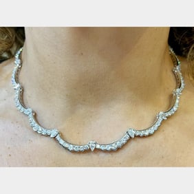 Platinum 19.30 Ct. Diamond Necklace