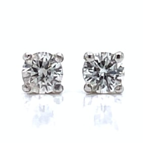 TIFFANY & CO. Platinum 0.26 Ct. Diamond Stud Earrings