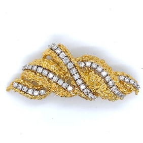 1970's 3.00 Ct. Diamond Brooch