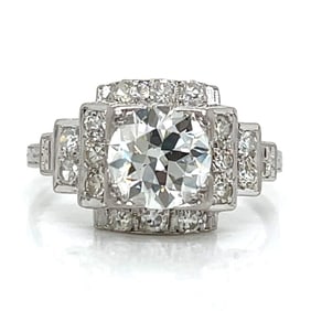 Art Deco Platinum Diamond Ring