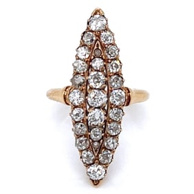 Victorian 18K Yellow Gold 2.25 Ct. Diamond Ring