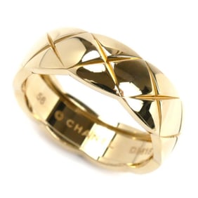 CHANEL 18KYG Yellow Gold Coco Crush Ring J10571 Size 16 56 6.5g Women's