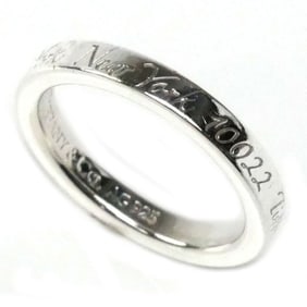 TIFFANY&Co. Tiffany Silver 925 Notes Narrow Ring, Size 6.5, 2.5g, Women's