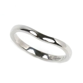 CARTIER Pt950 Platinum Ballerina Curve Wedding Ring B4092851 Size 11 51 3.0g Women's