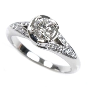 BVLGARI Bvlgari Pt950 Platinum Incontro d'Amore Diamond Ring, 0.32ct, Size 8, 5.2g, Women's