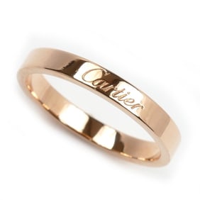 CARTIER 18KPG Pink Gold Engraved Ring B4087257 Size 17 57 4.0g Unisex