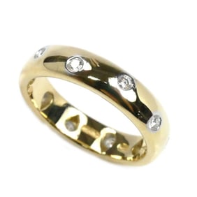 TIFFANY&Co. Tiffany 18KYG/Pt950 Dots Diamond Ring, Diamond, Size 11.5, 5.9g, Women's