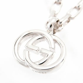 Gucci Necklace for Men and Women Interlocking G Chain Sterling Silver GUCCI 295710 J8400 8106 Ag925