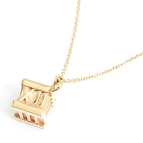 Tiffany Necklace Women's Atlas Cube Yellow Gold TIFFANY 750YG