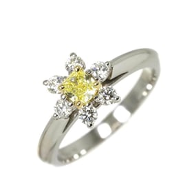 Tiffany & Co. Buttercup Yellow Diamond 0.26ct FY VVS1 Ring Pt K18 YG Platinum Gold 750