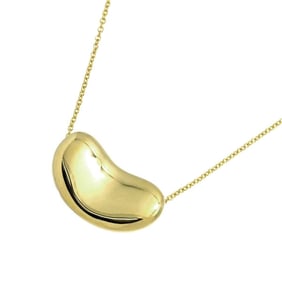Tiffany & Co. Bean Necklace 40cm K18 YG Yellow Gold 750