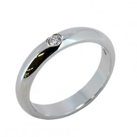 Cartier Ring Classic Wedding 1PD Pt950 Platinum Diamond #51 Ladies