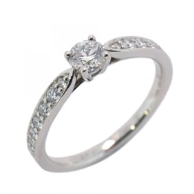 Tiffany Ring Harmony Half Eternity Pt950 Platinum Diamond Size 8 Ladies