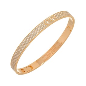 Hermes HERMES H d'Ancre Diamond 2.97ct Bracelet XS 15cm K18 PG Pink Gold 750 Bangle