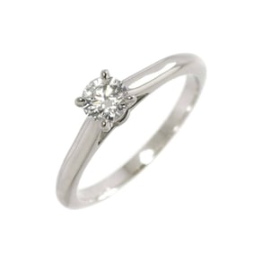 Cartier Solitaire Diamond 0.31ct H VS2 3EX #49 Ring Pt Platinum