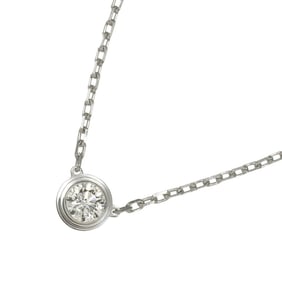 Cartier Amour Diamond Necklace Large LM 41cm K18 WG White Gold 750 Diamant Leger d'Amour