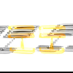 Cartier Trinity Cufflinks K18 YG WG PG Three Gold Colors 750 Cuff links: Category: Size Size (HxWxD): 8.00mm x 17.50mm / 0.31'' x 0.69'' Category: Design Type: Cufflinks Gender: Men Material: Gold (18K), Pink gold (18K), White gold (18K), Yellow gold (18K) Category: Genera