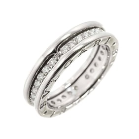 BVLGARI B-zero1 1 Band #50 Ring Diamond K18 WG White Gold 750