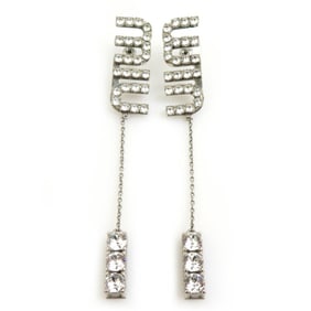 Miu MIUMIU Earrings Metal Silver Women's r10593i