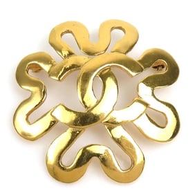 CHANEL Brooch Coco Mark Metal Gold Women's e60445a