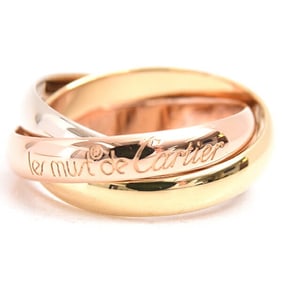 Cartier Ring for Women, Trinity Ring, 3.3mm Width, Gold, 750YG x WG PG