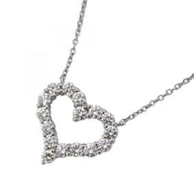 Tiffany Necklace Sentimental Heart Pt950 Platinum Diamond Ladies