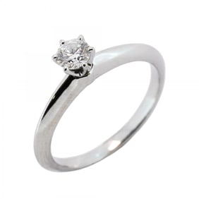 Tiffany ring solitaire 1PD Pt950 platinum diamond 0.28ct size 11 ladies