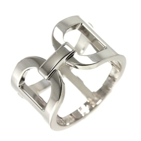 HERMES Ever Chaine d'Ancre MM #47 Ring SV Silver 925 dancre