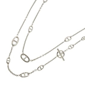 HERMES Chaine d'Ancre Farandole Long Necklace 157cm SV Silver 925 Dancre