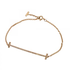 Tiffany T Smile Bracelet 18KPG Pink Gold Diamond Ladies