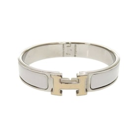 Hermes Click H Clack PM Metal Grey Bracelet Bangle 0029HERMES