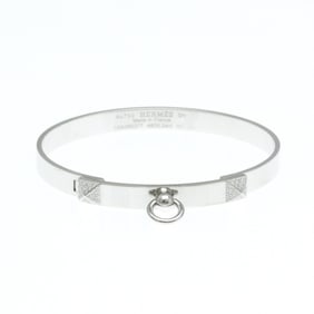 Hermes Collier De Chien Bracelet, Small Model White Gold (18K) Diamond Bangle Carat/0.24 Silver